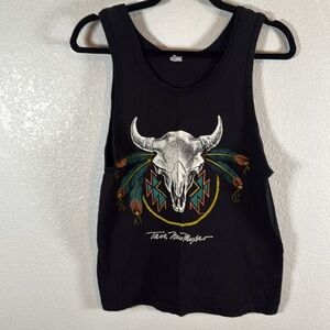 Vintage Alore 1988 Taos, New Mexico Steer Skull Native Graphic Size Medium